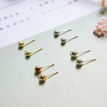 DIY stud earrings Ear clip ear jewelry Material Iron belt Hanging ear needle Handmade beaded drop earrings accessories