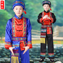 New ethnic minority costume male adult Yunnan Miao performance costume Tujia gourd silk dance costume Dai nationality