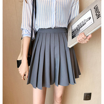 Pleated skirt womens summer 2020 new Korean version of high waist skirt slim Joker skirt A- line dress