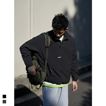 Furnace 2021 Autumn New American trend turtleneck pullover jacket mens simple Joker half zipper jacket