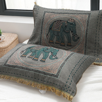 Pillow towel cotton pair for children cotton gauze high grade Nordic single pillow headscarf couple towel towel cover