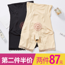 High-waisted belly underwear Womens large size shaping waist hip artifact postpartum small belly powerful body shaping pants thin section