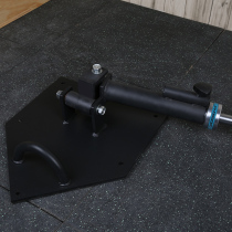 Core physical training device turret mine barbell gun mount mine holder with V-handle