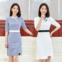 Beautician work clothes dress female 2022 spring and summer new pedicure technician health Hall waiter tooling set