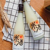 Wo Wo turbid rice wine Turbid glutinous rice wine Low degree rice wine juice 500ml