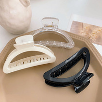 Mid-size hairpin hairpin female summer rear brain spoon hair grip minimalist plastic bath disc hair clip head decorated with shark clip