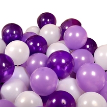 Deep purple 5 10 12 18 36 inch latex balloon Macaron Purple themed series tail balloon decoration
