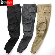 Spring summer season outdoor multi-pocket card with its color function workmen pants mens pants working labor wear and wear custom print LOGO