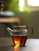 19 Tea House Blown Teapot type Glass fair cup Thickened glass Male cup Tea Sea Kung Fu Tea set