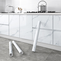 Kitchen cabinet stickers imitation marble waterproof oil proof cabinet door cabinet furniture refurbished stickers color film thickening