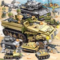  LEGO bricks 6 tanks 7 crawler 8 series 9 Assembled adult difficult childrens armored vehicles 10 military 12 years old