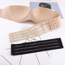 Two-end hook hook Brushed elastic elastic fish wire extension buckle Underwear bra extension belt three-breasted back buckle