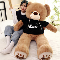 Net Red large veil bear doll pillow plush toy cute teddy bear wedding press doll Big Bear gift