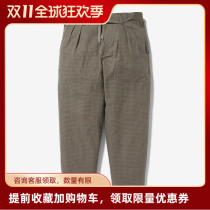One tree DESCENDANT DC-3 CHECK TROUSERS Plaid casual pants 21AW 10 21