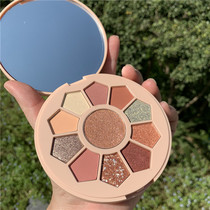 JOJO Nebula series 11-color eye shadow makeup disc small portable sequins fine flash gentle bean paste girl novice