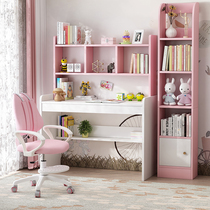 Childrens learning desk and chair set desk bookcase integrated home primary and secondary school students writing desk bedroom office computer desk