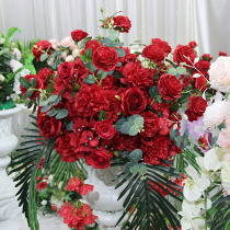 New wedding props road guide flower simulation silk flower Forest wedding flower Art Chinese wedding road guide flower