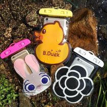 Mimoi cute rabbit cartoon travel holiday rafting underwater photo Apple mobile phone transparent swimming waterproof bag
