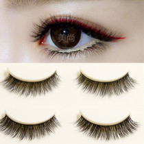 3d three-dimensional false eyelashes natural lifelike nude makeup thick student simulation short plain face eyelash light makeup