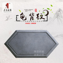 Tang language brick carving antique blue brick cultural brick Chinese ancient building blue brick background wall decorative wall brick turtle back pattern