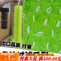 Koi fish pond aquarium fish tank bottom filter material cross core stainless steel filter brush