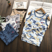2020 new summer boy vest cotton camouflage childrens vest sleeveless boy sling Korean thin