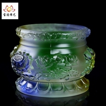 Buddha goods relief glass lotus incense burner incense insert Buddha pan incense line sandalwood incense burner incense burner