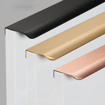 Modern Minimalist Wardrobe Door Handle Rose Gold Invisible Cupboard Door Handle Drawer Free of perforated bath cabinet Cabinet Handle