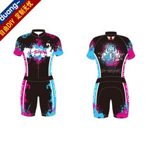 Roller skating team uniform custom clothing custom short sleeve speed skating clothing one-piece clothing Cycling clothing Bicycle custom digital printing clothing