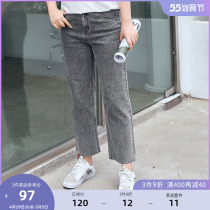 (clear cabin RMB120 ) Large-size womens dress Summer clothes Fat sister Fashion testers Waist Jeans Broadlegged 90% Pants