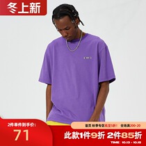 ZONOS 2021 summer new fake two short sleeve T-shirt mens color loose simple round neck sports and casual top