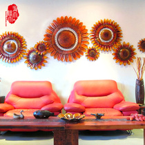 Three-dimensional wall decoration pendant creative pastoral living room kindergarten sunflower plant wall decoration Room wall decoration