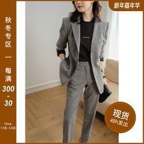 Handsome and capable PR * da JPOO Janpu three-dimensional cutting worsted wool suit pants women Autumn