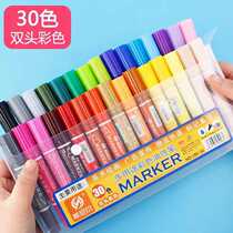 Snier double head oily note pen suit 12 color 18 color 24 color 30 color 10 box can add ink