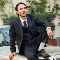 SOARIN retro Inn Wind striped suit jacket Mens English style gentlemen Business Fitting Commuter West Suit Jacket