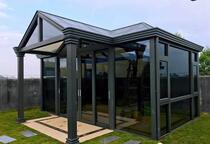 Roman column Sunshine Room laminated glass Sunshine Room steel structure Pavilion top tempered glass sealing terrace customization