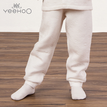 YEEHOO British new lamp Mosan thermal underwear baby autumn and winter warm pants childrens warm trousers 174506