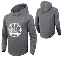 Spring and autumn sports sweater Warriors ball suit Basketball suit Training suit Elastic long-sleeved sweater pullover hoodie jacket men