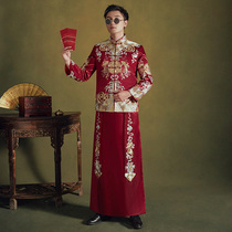 Xiuhe clothing mens new Chinese groom clothing clothing mens toasting clothing large size Tang clothing dragon and phoenix gown mens models