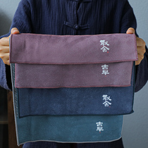 Suede tea towel tea towel cloth Absorbent high-grade tea set tea towel tea table tea table coffee table wipe cloth tea cloth