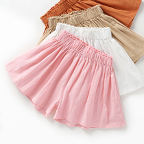 Girls shorts summer thin model 2021 new childrens culottes