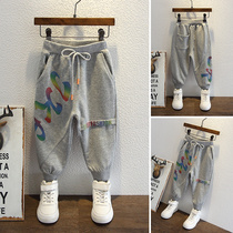 Childrens clothing boys pants 2021 new foreign style male baby spring and autumn fashion childrens Korean trousers handsome casual pants