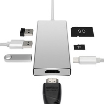 Adapter Type-c Docking Station USB-C Notebook Turn HDMI TV Projector USB Card Reader PD Thunderbolt