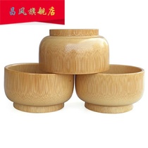 Environmental protection round childrens bamboo bowl first class anti-fall bamboo bowl bamboo original bowl wooden bowl tableware