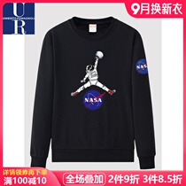 Official website flagship store basketball style jacket sweater men and women couples long sleeve plus velvet spring autumn NASA2021