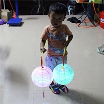 Small lantern childrens lantern lantern lantern hanging decorated with New Years kindergarten for the round ancient wind decoration