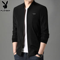 Playboy 2022 Spring and Autumn New Jacket Mens Loose and Versatile Autumn Tops Casual Baseball Coat Men