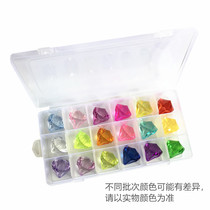 Transparent acrylic plastic crystal large Diamond Children baby boy and girl gemstone toy 18 with box