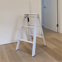 Export Japanese character ladder three-step Aluminum alloy household folding ladder thickened small red book high-grade home ladder stool