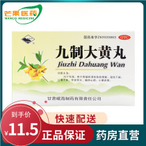 Minzhou Jiuzhi Rhubarb pills 6g*10 bags for constipation thirst chest zeal trouble urinating red yellow cc